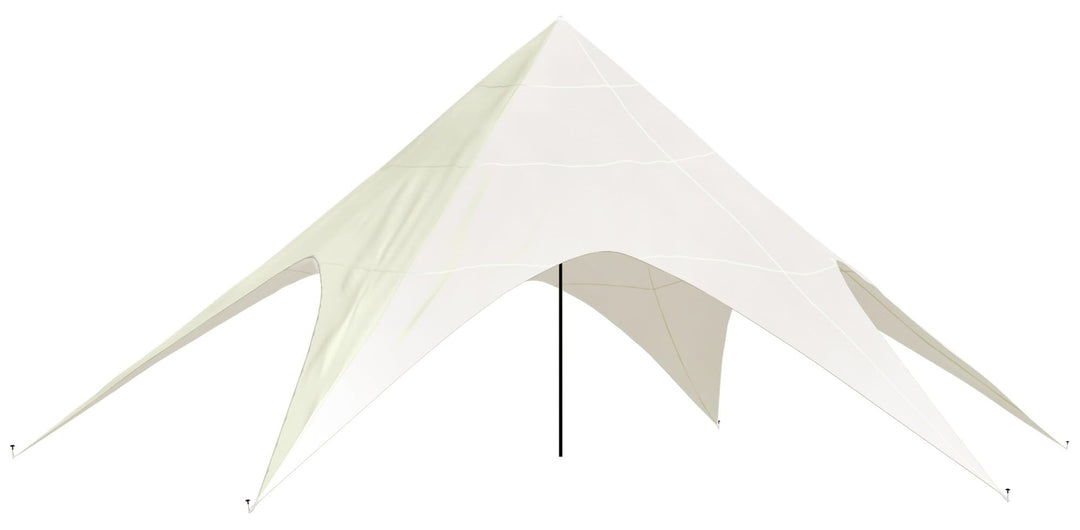 CLP Sternzelt 12M | XL-Sternzelt Für Den Garten I Event-Zelt Mit 12 Meter Durchmesser, Farbe:Creme,