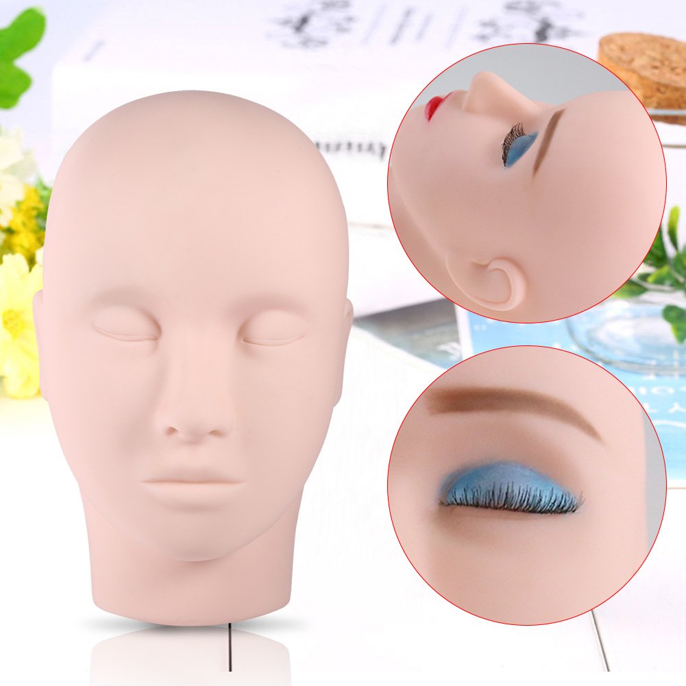 Wimpern-Schaufensterpuppenkopf Make-up-Praxis-Trainingskopf Wimpernverlängerung Schaufensterpuppenko