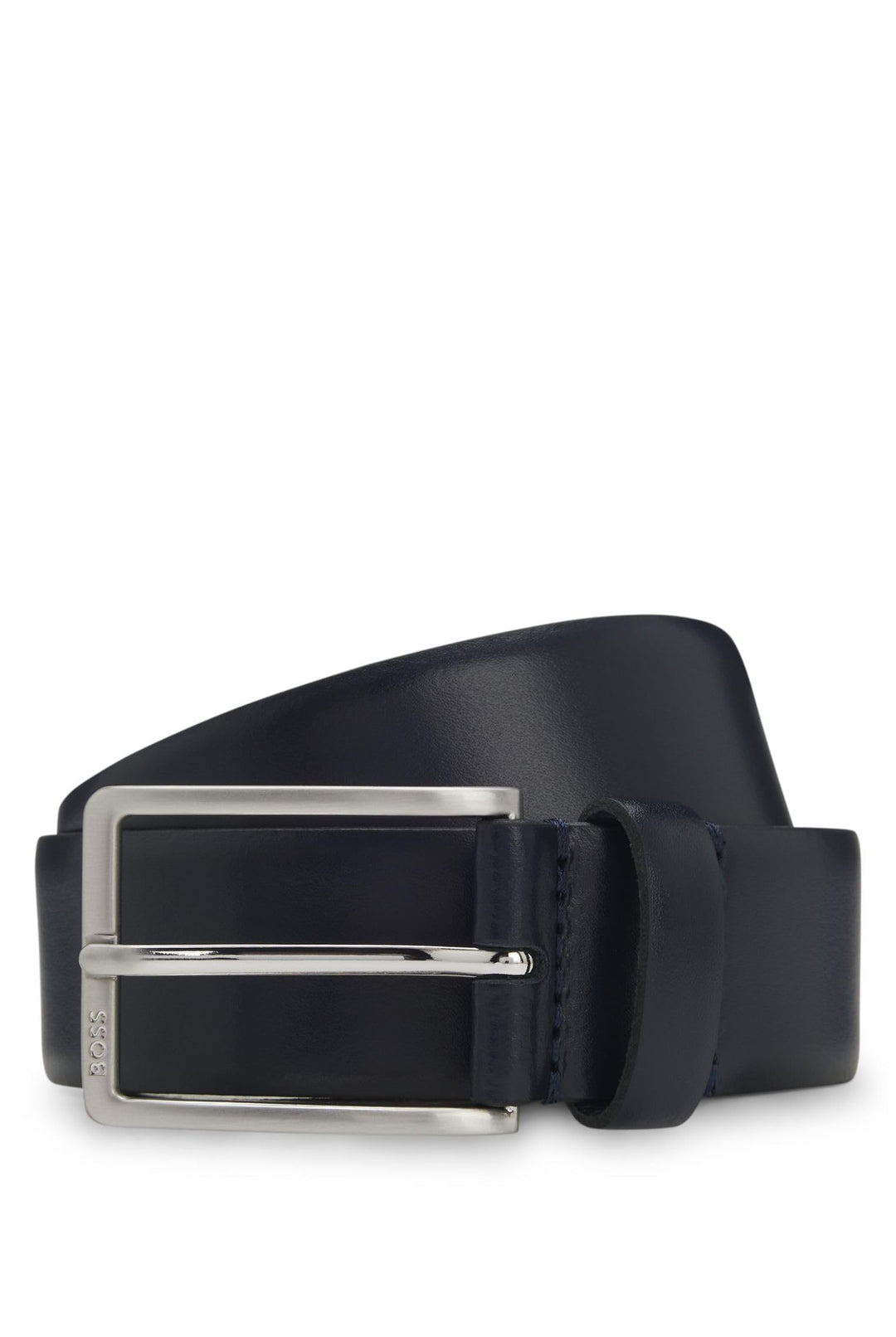 BOSS Herren Erman-L Sz35 Gürtel aus italienischem Leder mit Dornschliesse 80 Navy, 80 Navy