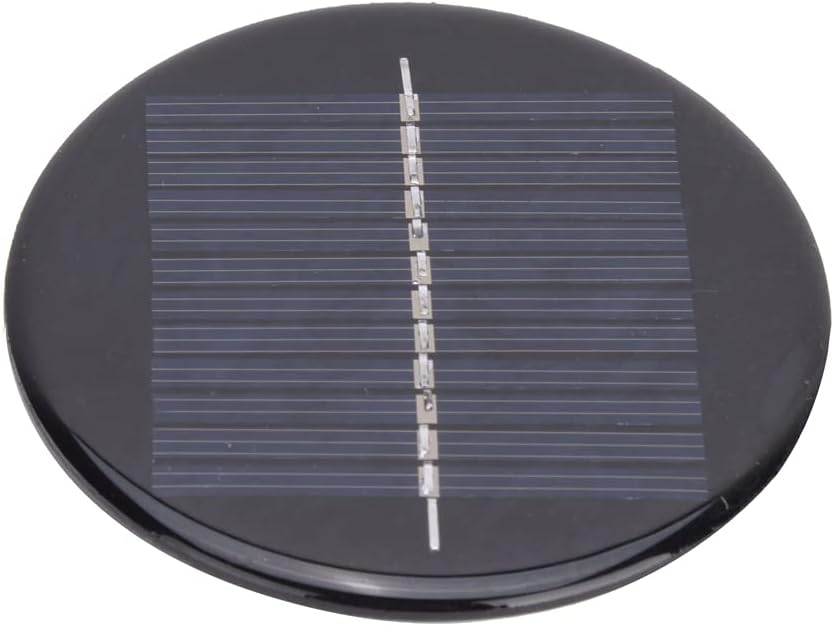 Solar Ersatzoberteil, Runde Sonnenkollektor, 4 Stück 6 V 80 Mm Durchmesser Runder Solarpanelersatz,