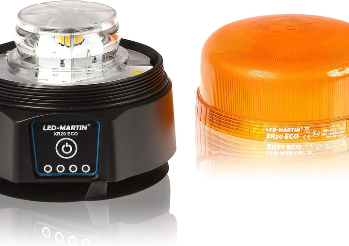 LED-MARTIN® - XR20 ECO Rundumleuchte - gelb - Magnet - AKKU - USB ladbar - 220km/h DEKRA geprüft - E