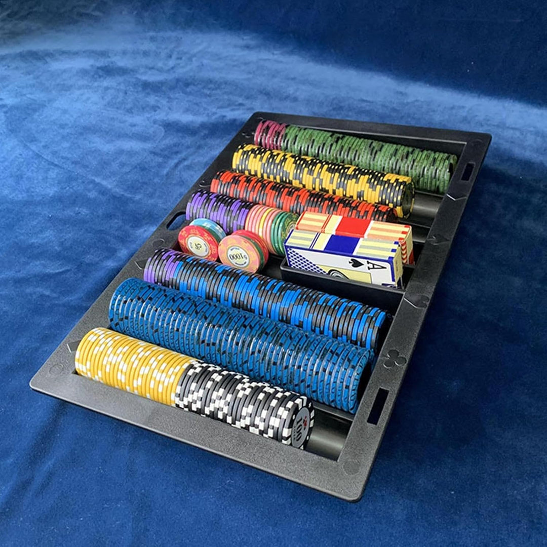 Poker-Chip-Koffer | Pokerchip-Tisch Display - Pokerchiphalter Rack Casino Pokertisch Händler Chips T