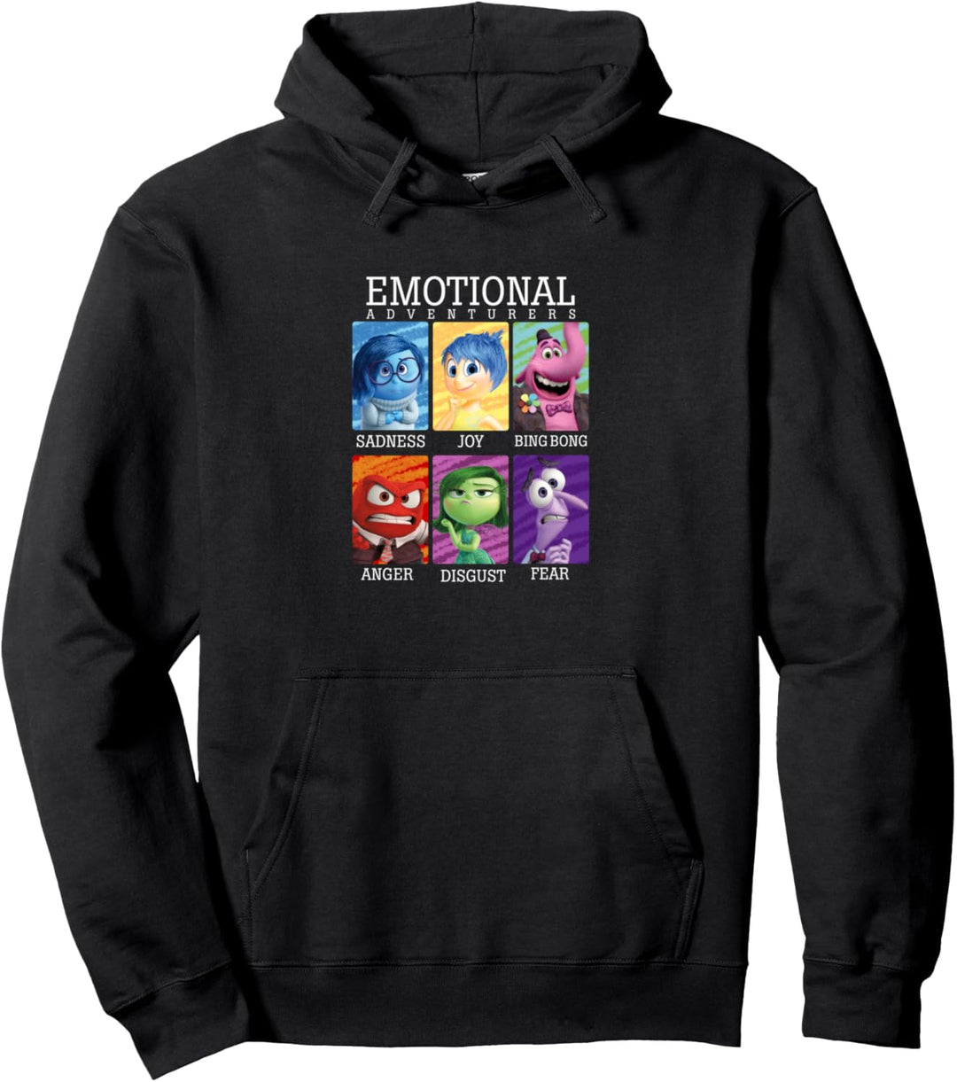Disney Pixar Inside Out Emotions Yearbook Group Pullover Hoodie