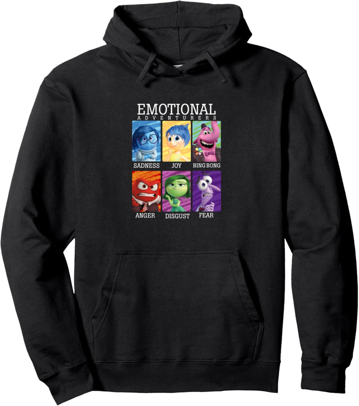 Disney Pixar Inside Out Emotions Yearbook Group Pullover Hoodie