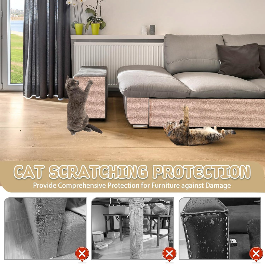 Kratzmatte Katze selbstklebend Kratzteppich Katze Wand Kratzbretter Sofa Kratzschutz Kratzmatte für