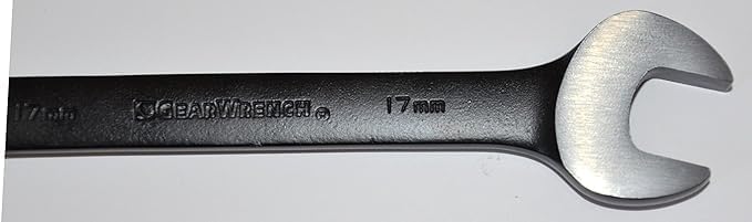 GearWrench 9901DBE Ringmaulschlüssel mit Ratsche Schwenkbar Set Metrisch, 8 - 19 mm, Schwarz, 12 Stü