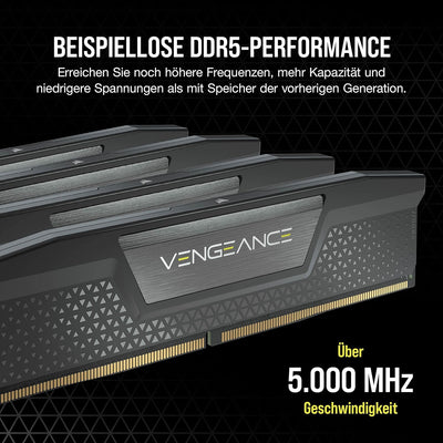 Corsair VENGEANCE DDR5 RAM 32GB (2x16GB) 5200MHz CL40 Intel XMP iCUE Kompatibel Computer Speicher -