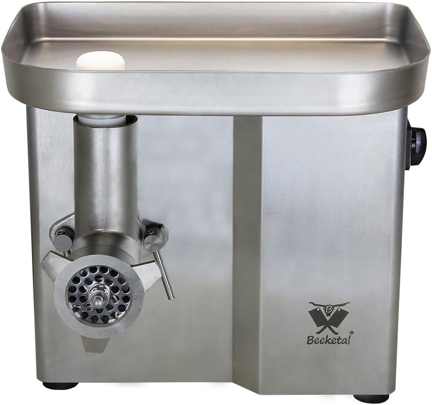 Beeketal 'FW550P' Industrie Fleischwolf für bis zu 150 kg/Std. Durchsatz, direktübersetzer 550W Moto