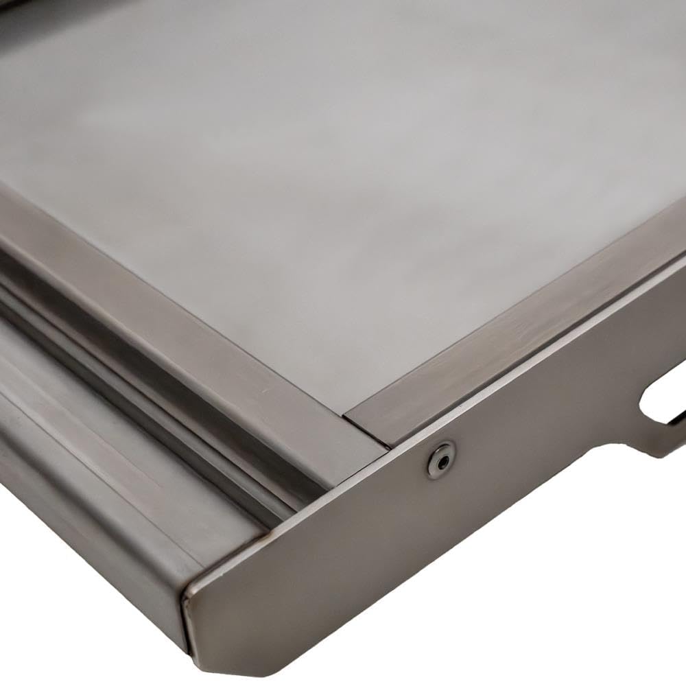 Schickling Edelstahl Plancha Gross - NUR passend Grill Hermann XL &amp; Walter XL – Made in Germany