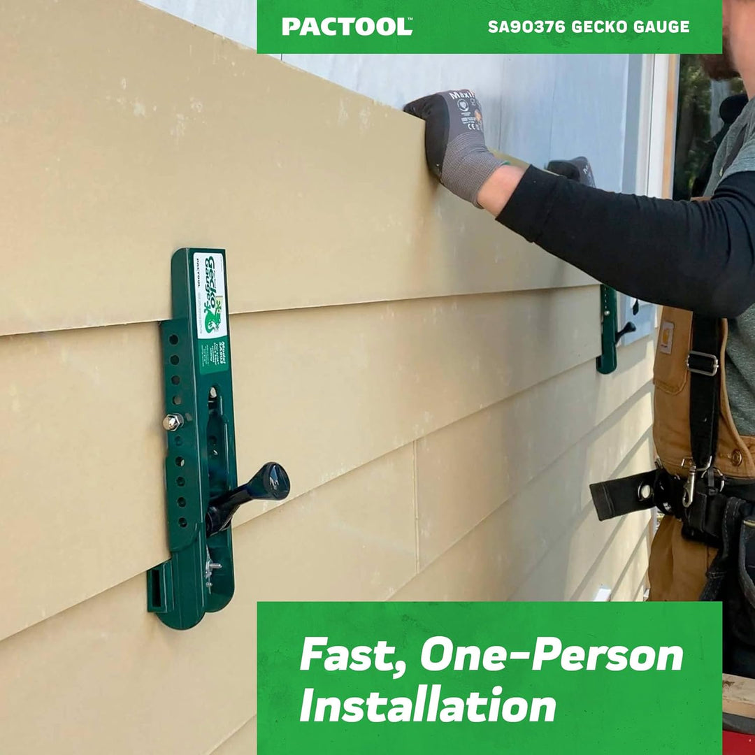 PacTool International Gecko-Messgerät, Faserzement, SA90376 Stärke für 7/16 Zoll dicke LP-Seiten., S