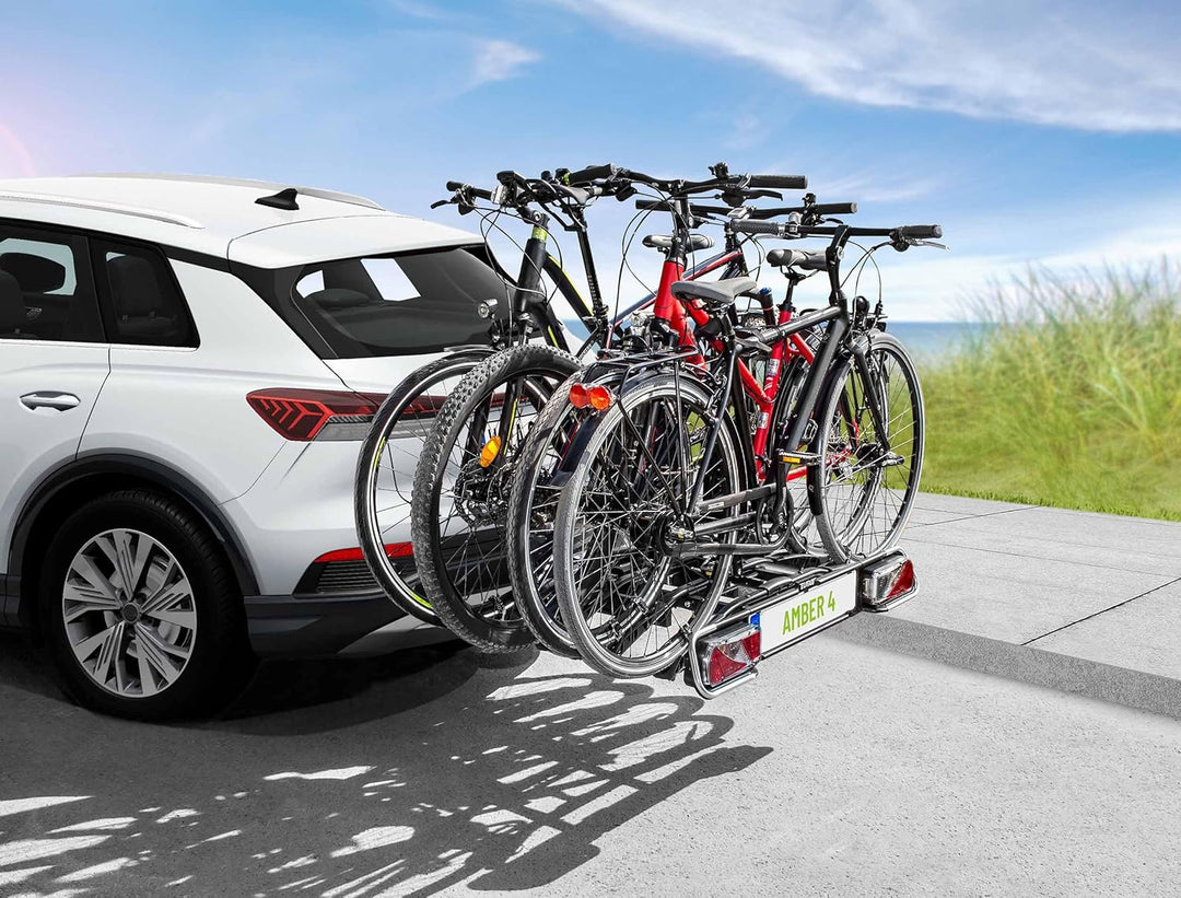 Bike carrier on platform hitch eufab amber 4 bikes reclining