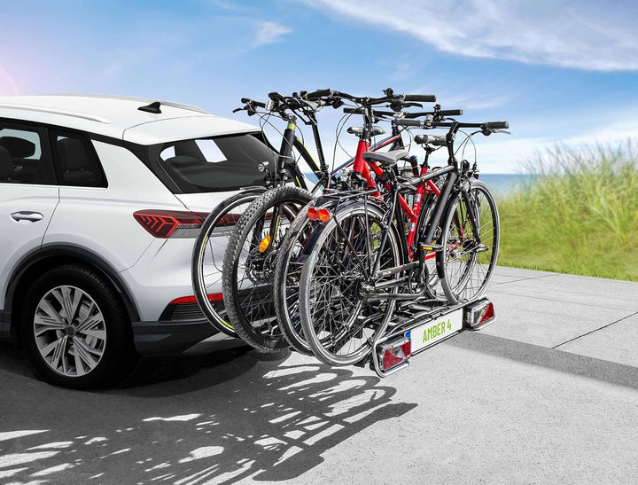 Bike carrier on platform hitch eufab amber 4 bikes reclining