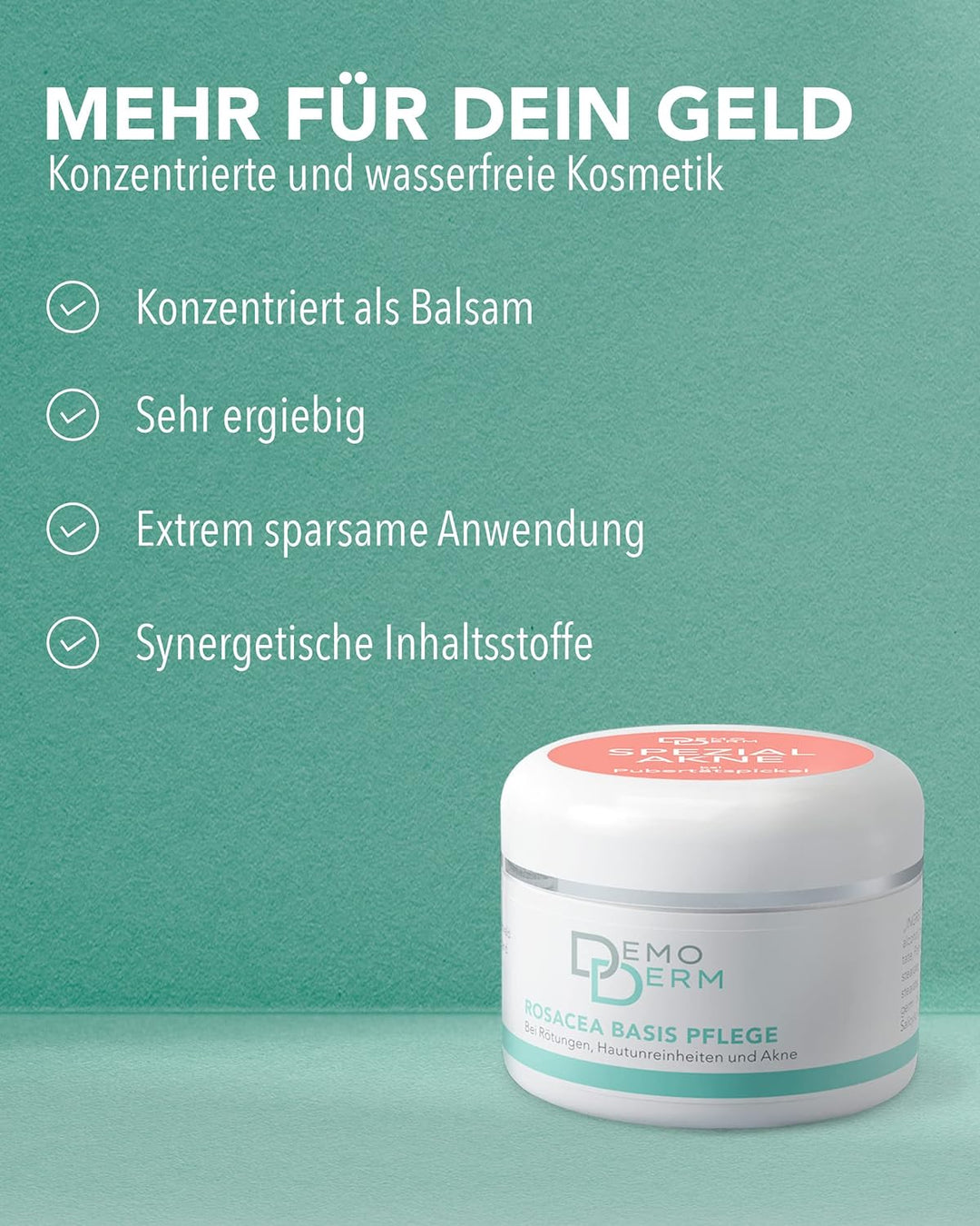 DEMODERM Creme Akne Spezial Kosmetik 30 g | Schnelle Hilfe bei Pubertätspickeln & wohltuende Pflege