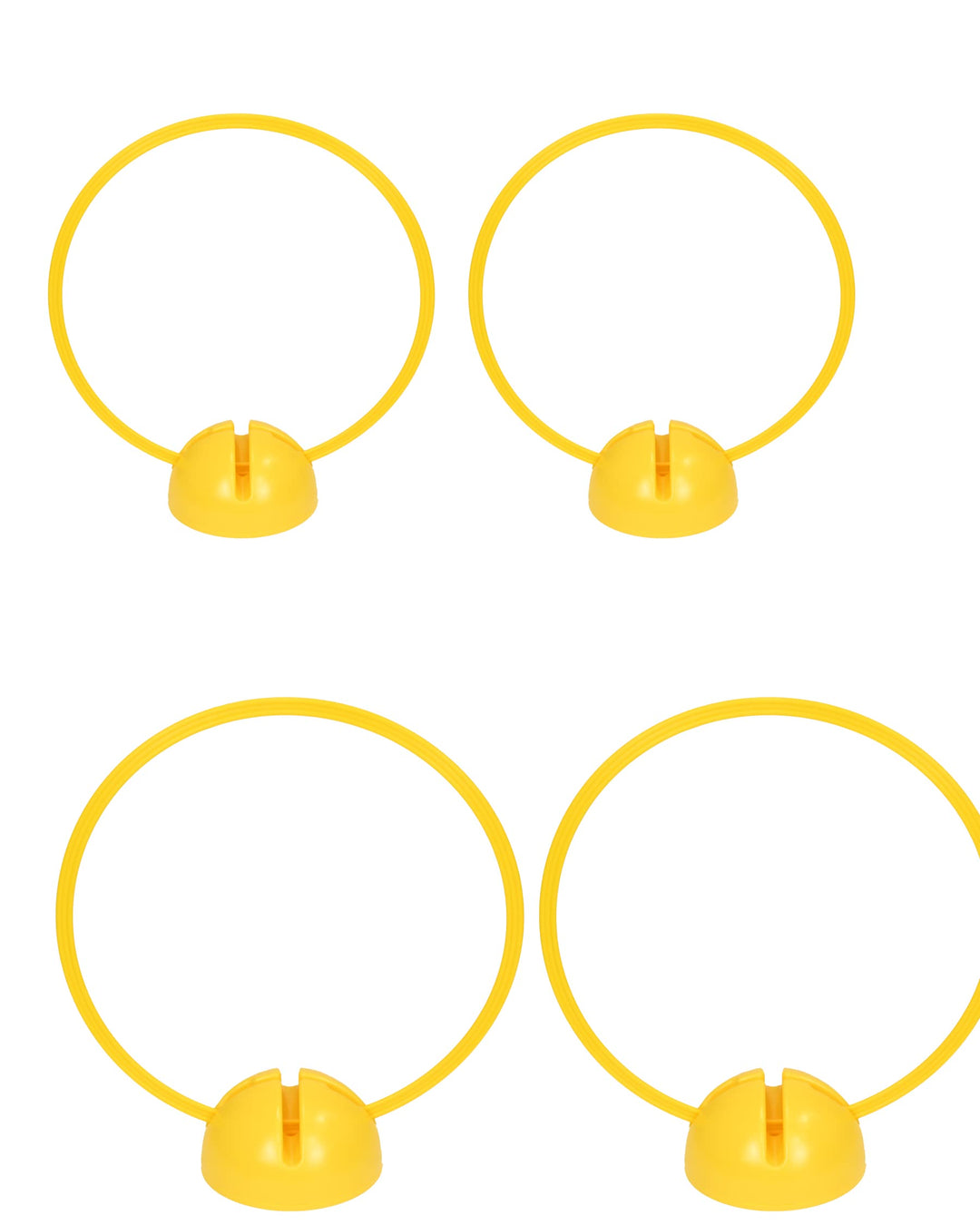 Kombi-X-Standfuss & Kombi-Ring 50 – 4er Set – Multi-Fuss zum Aufbau von Sprung- & Hürden-Parcours –