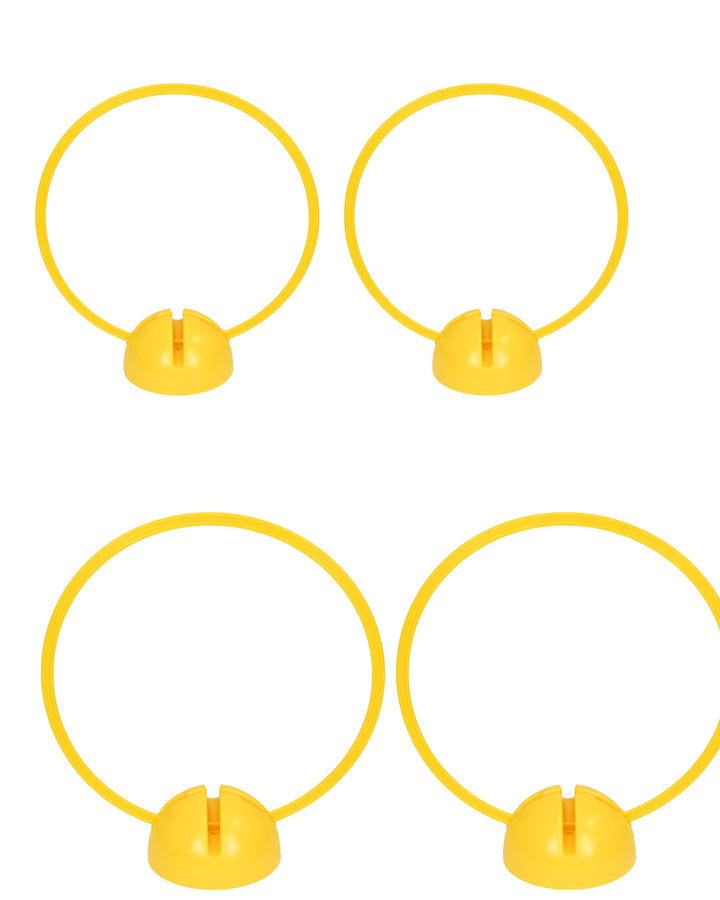 Kombi-X-Standfuss & Kombi-Ring 50 – 4er Set – Multi-Fuss zum Aufbau von Sprung- & Hürden-Parcours –