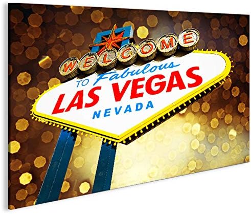 islandburner Bild Bilder auf Leinwand Vegas 1p XXL Poster Leinwandbild Wandbild art up your life ®