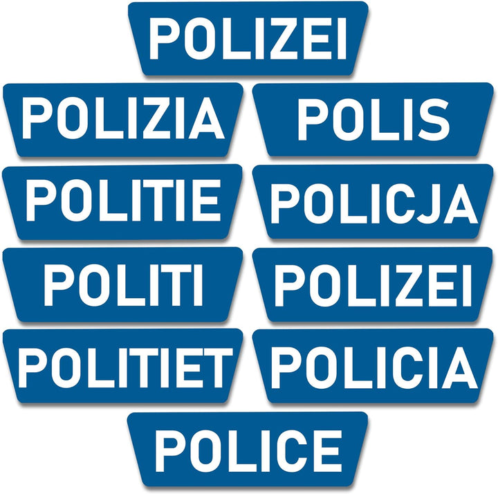 BIG-Bobby-Car Classic Police - Kinderfahrzeug mit Aufklebern im Polizei Design für Jungen und Mädche