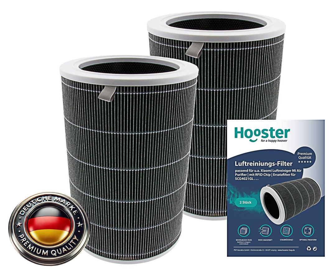 2er-SET Filter kompatibel mit Xiaomi Luftreiniger Mi Air Purifier 3C, 3H, PRO sowie 2, 2C, 2H und 2S