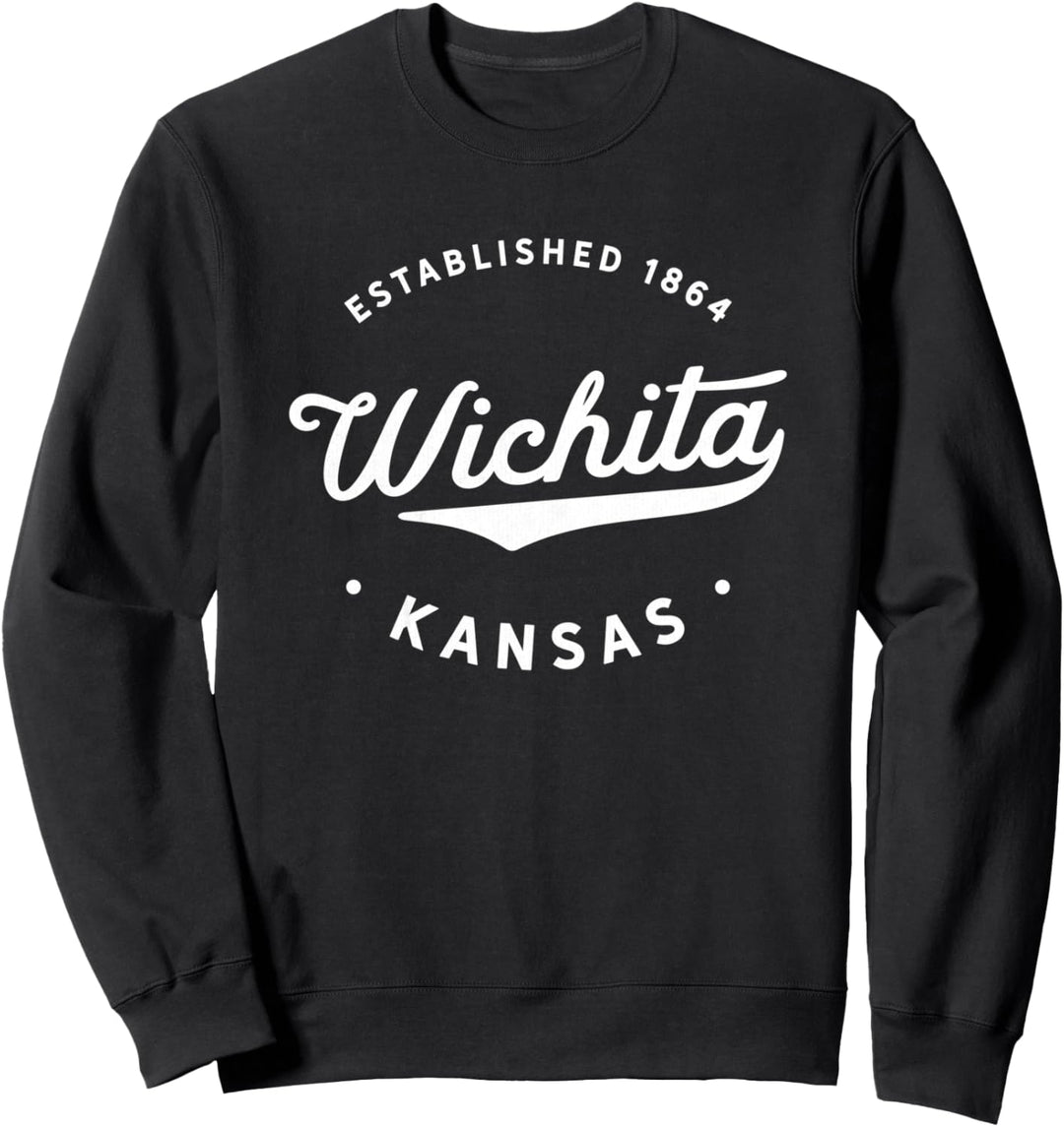 Classic Retro Vintage Wichita Kansas 1864 USA Novelty Sweatshirt