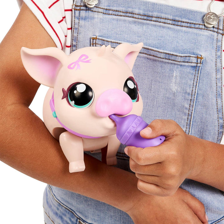 Little Live Pets - My Little Pig Pet Bella Spielzeug, Farbe Schwein (Famosa LPW01000) Schwein Bella,