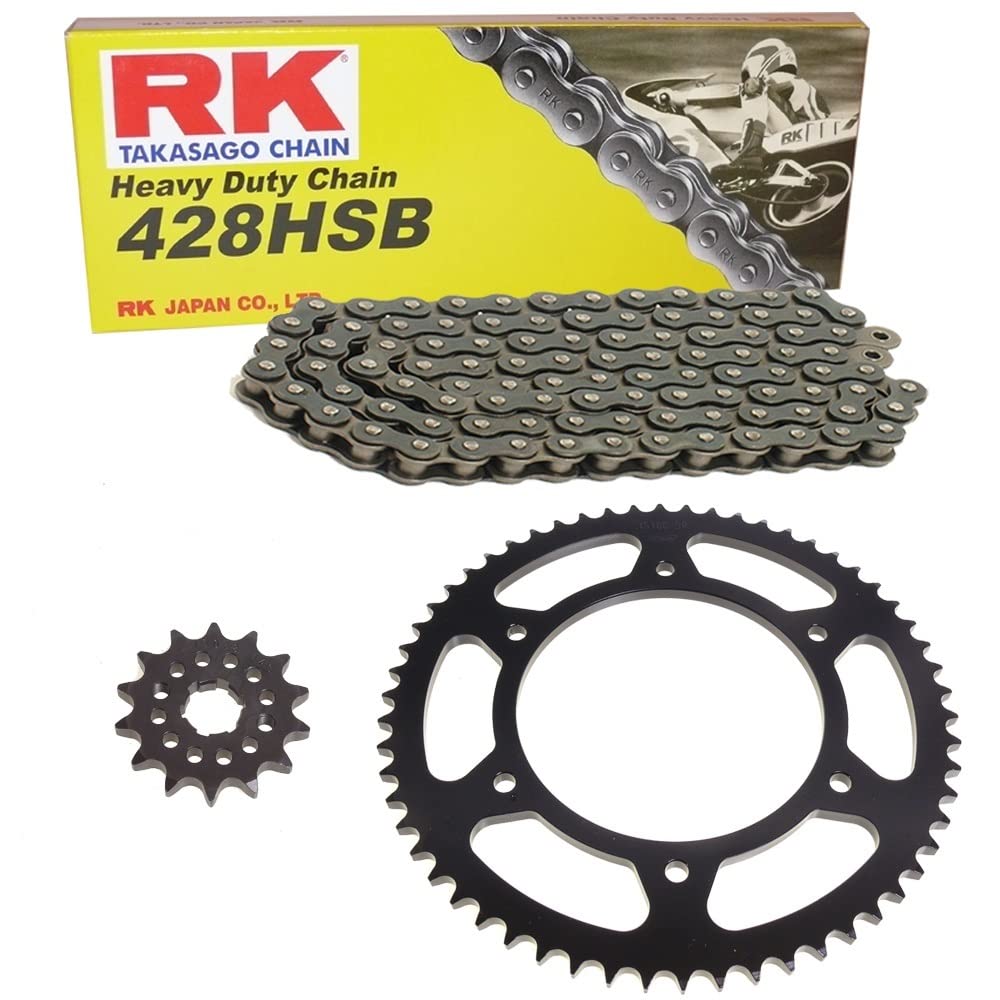 Kettensatz geeignet für Aprilia RS4 125 11-17 Kette RK 428 H 136 offen 13/60