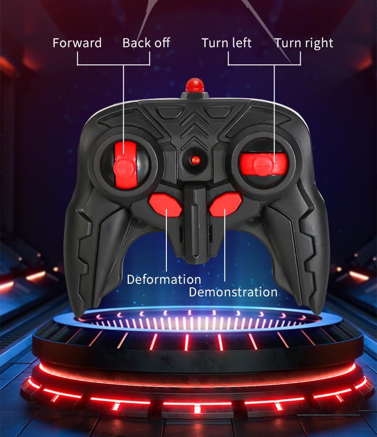 Ferngesteuertes Auto RC Transform Spielzeug ab 4 5 6 7 8 9 Jahre Junge Mädchen, 2.4G 360° Drehung 2
