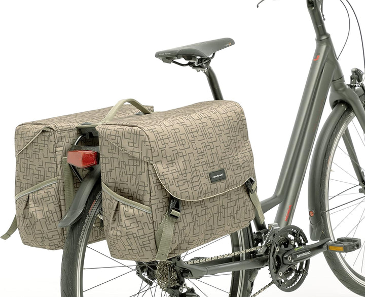New Looxs Mondi Joy Double Racktime Doppeltasche, Ivy 38 Liter Ivy Walnut, 38 Liter Ivy Walnut