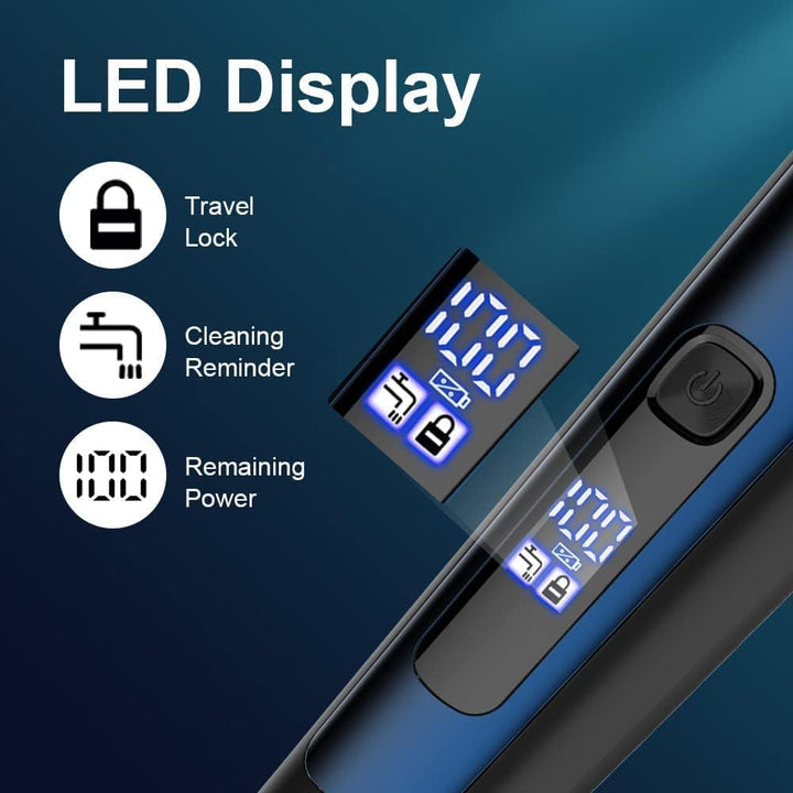 Hatteker Herren Elektrorasierer Rasierer Bartschneider Rotationskopf Rasierer für Männer Kotelettent