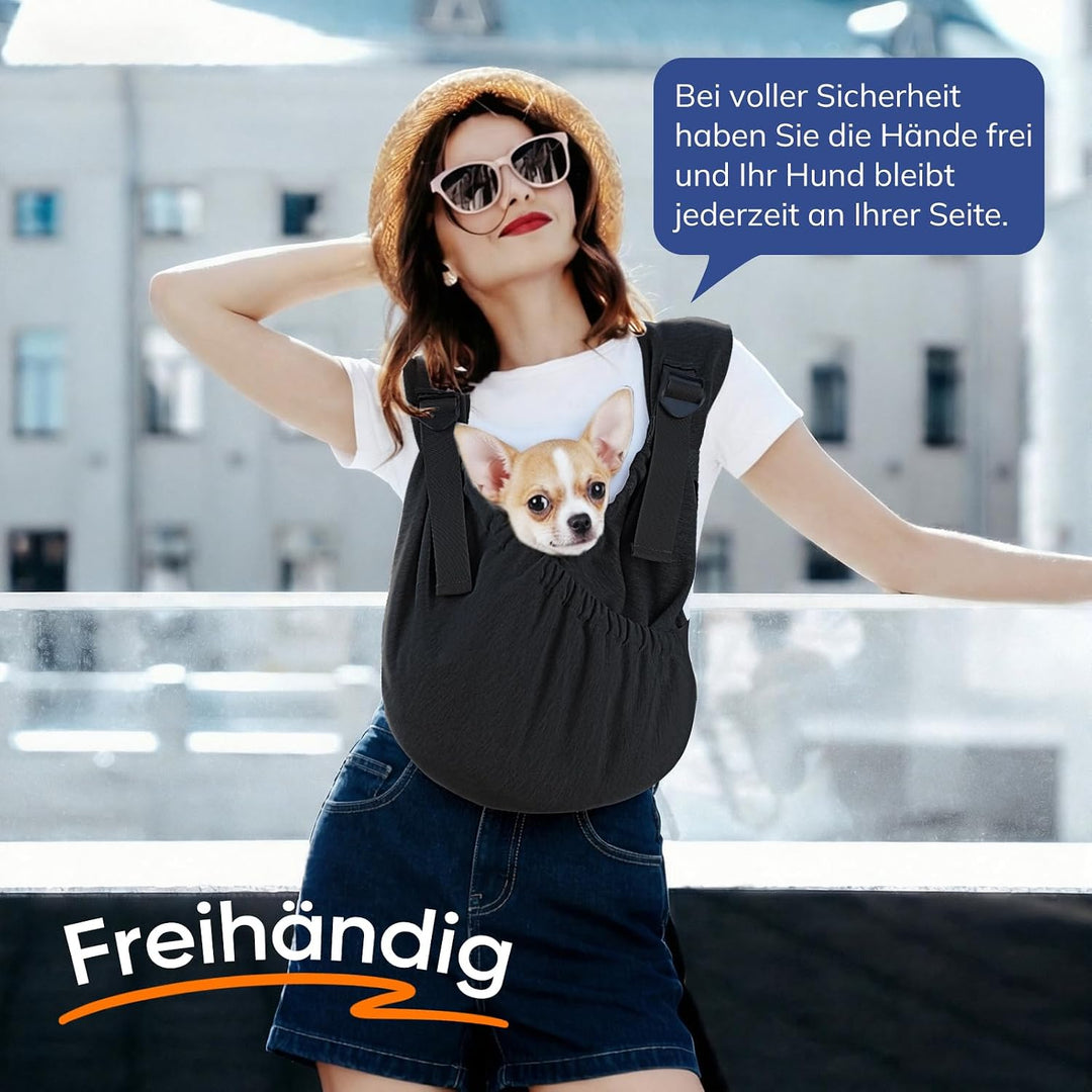 Supet hundetasche für kleine Hunde, Verstellbare Leichte & Atmungsaktive hundetragetasche, Welpen-Tr