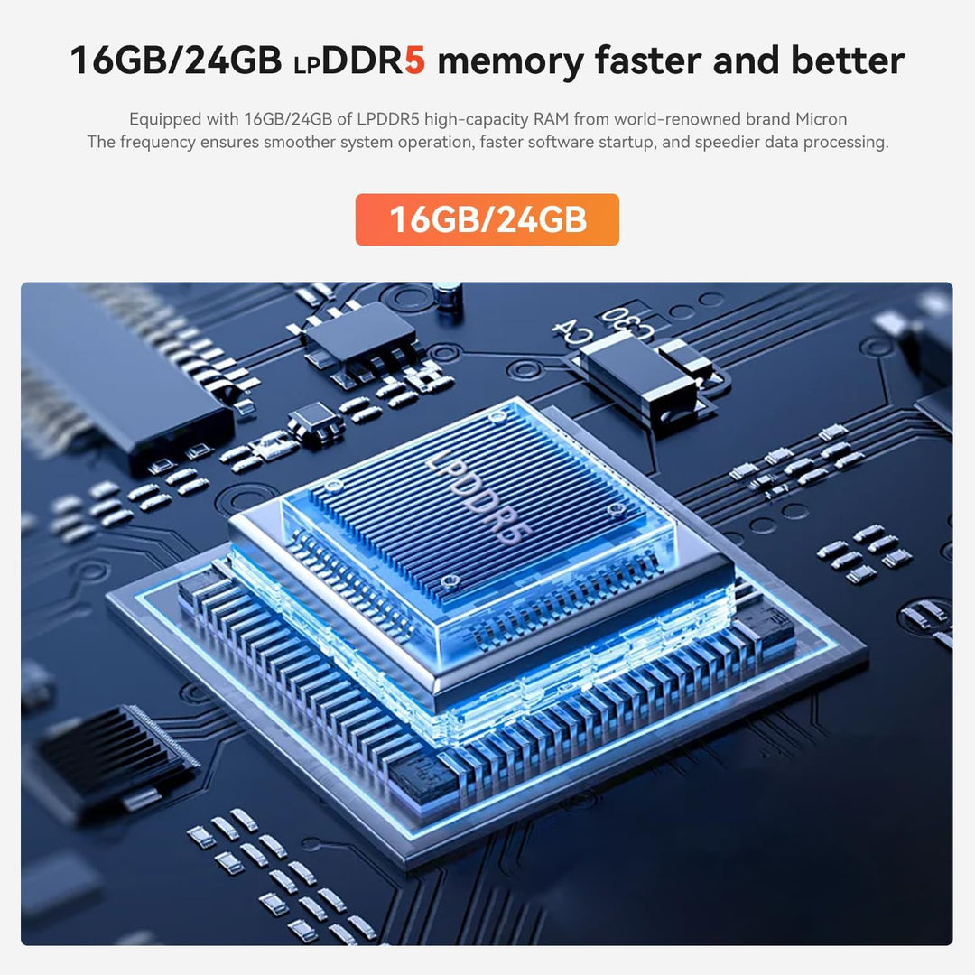 Beelink SER5 MAX Mini PC, AMD Ryzen 7 5800H, 8 Kerne, 16 Threads bis zu 4,4 GHz, 32 GB RAM, 1 TB SSD
