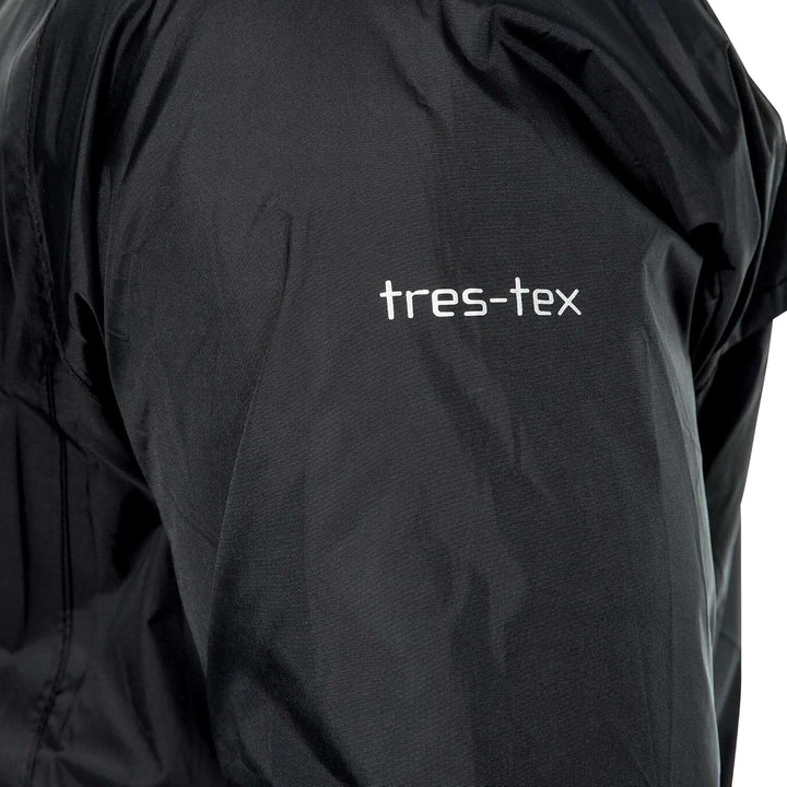 Trespass Unisex Erwachsene Qikpac Jacket Kompakt Zusammenrollbare Wasserdichte Regenjacke XXS Black/