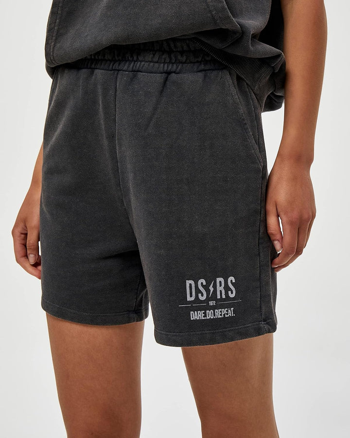 Desires Damen Joy Sweat Shorts Joggingshorts S 9005 Black Washed, S 9005 Black Washed