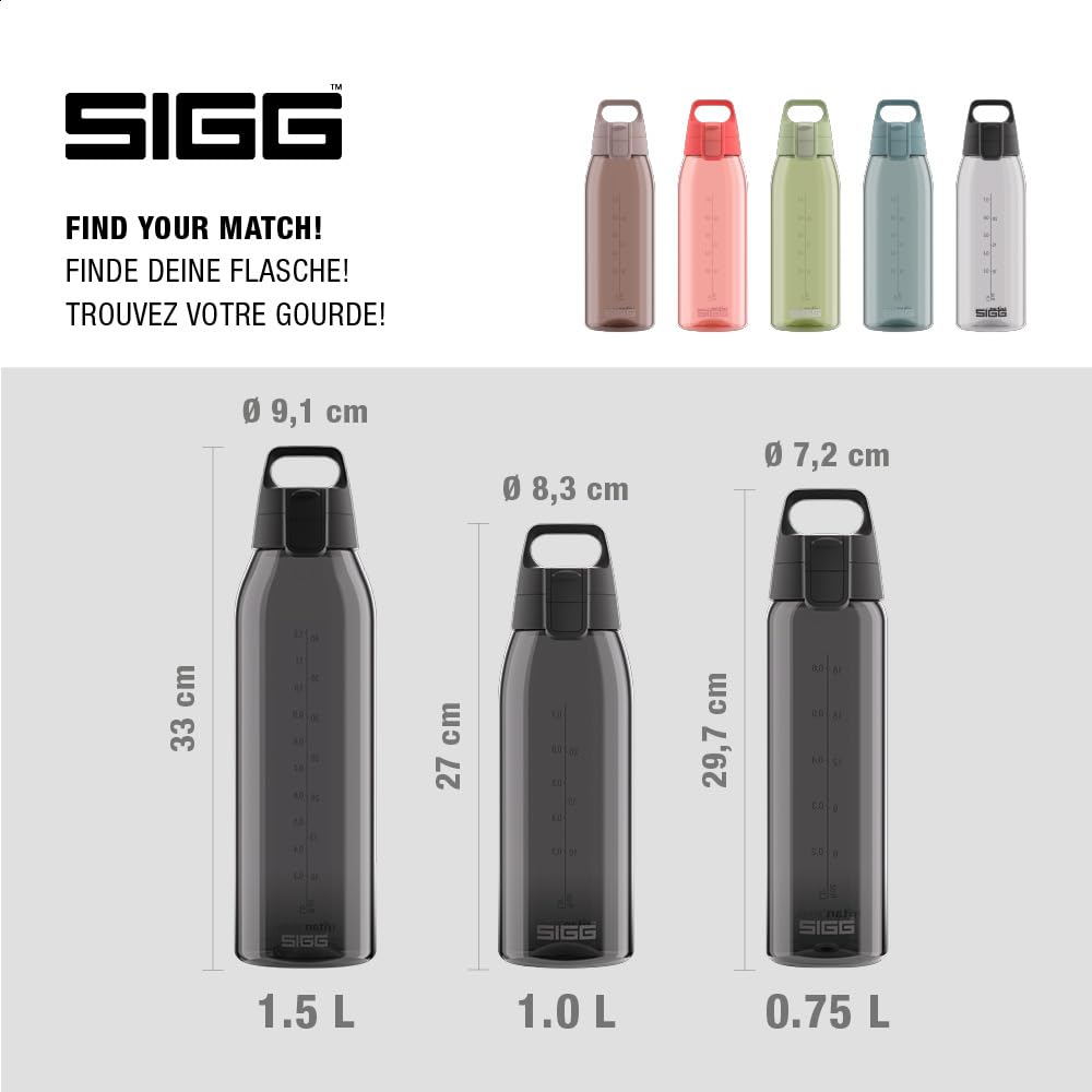 SIGG - Tritan Trinkflasche - Total Color ONE ONE - Für Kohlensäurehaltige Getränke Geeignet - Spülma
