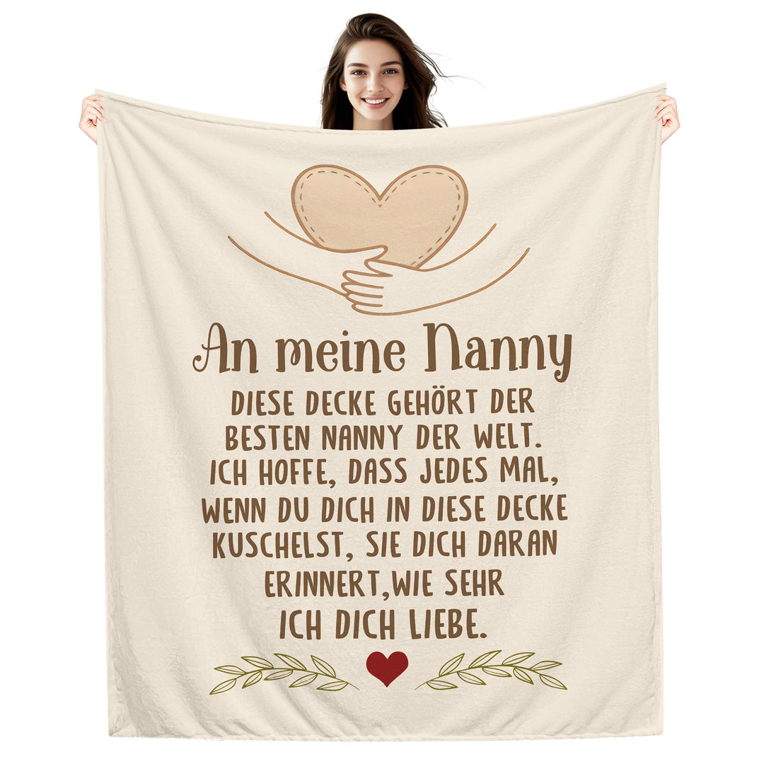 Amorea An Meine Nanny Ich hoffe DASS jedes Mal wenn du Dich in Diese Decke kuschelst sie Dich daran