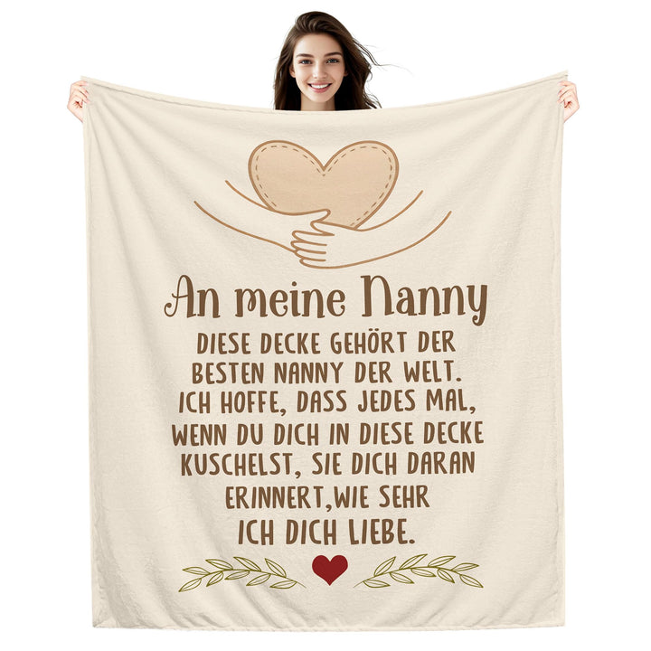 Amorea An Meine Nanny Ich hoffe DASS jedes Mal wenn du Dich in Diese Decke kuschelst sie Dich daran