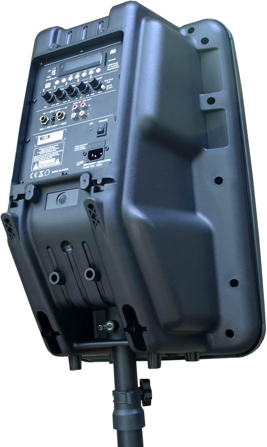 E-Lektron JAD38-B Sound-Anlage USB/SD & Bluetooth Soundsystem Digitale Bi-Amp Enstufe 500W RMS