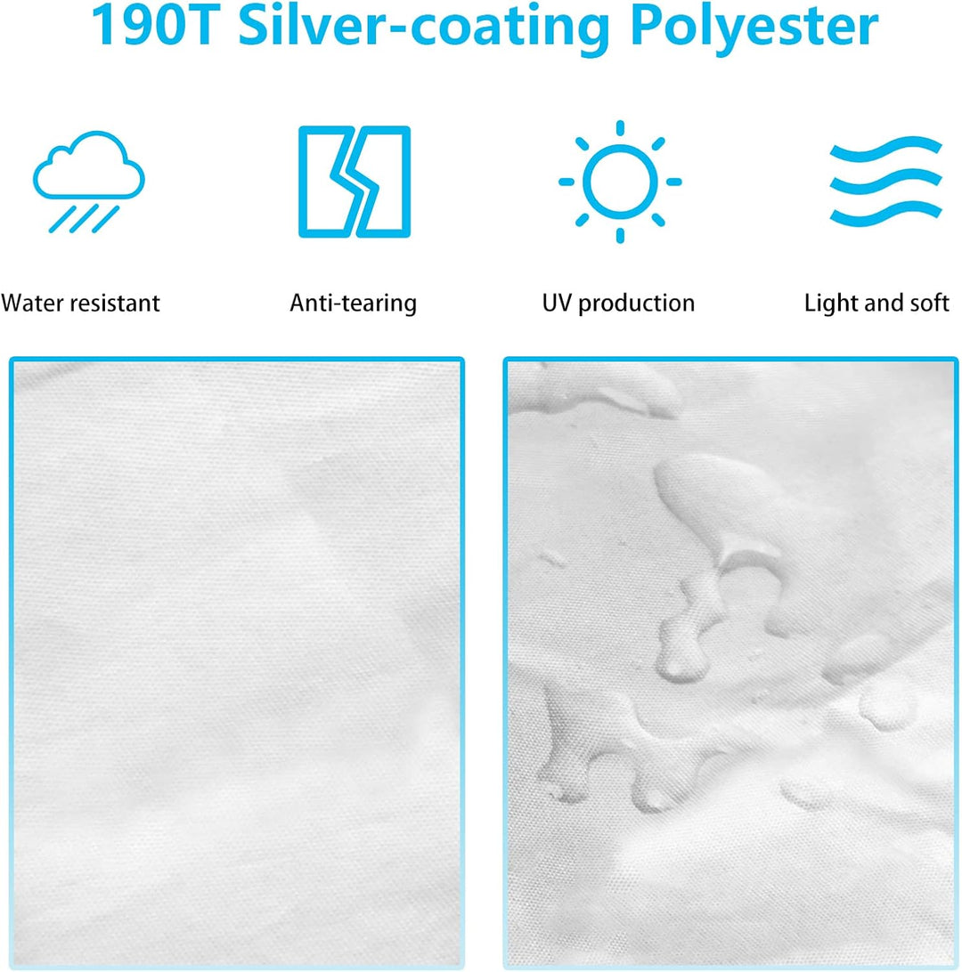 Ikaif Universal Autoabdeckung 190T Voll Wasserdicht Atmungsaktiv Kratzfest Regen Schnee Hitzebeständ