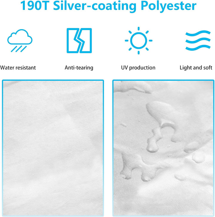 Ikaif Universal Autoabdeckung 190T Voll Wasserdicht Atmungsaktiv Kratzfest Regen Schnee Hitzebeständ