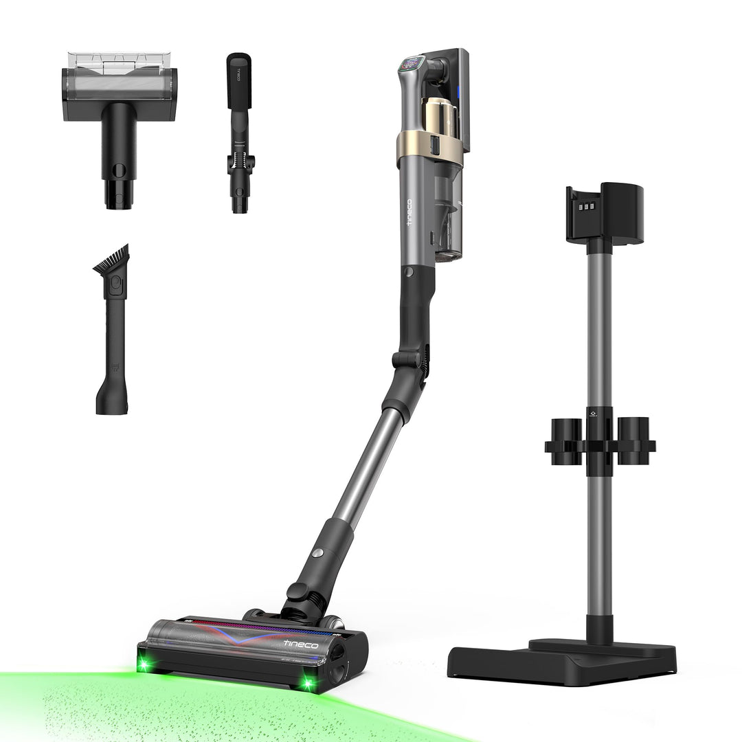 Tineco Pure ONE A90S Akku Staubsauger, 270AW Saugkraft, 3DSense Master-Bürste, Dreifache Kantenerken
