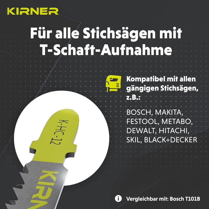 Stichsägeblätter Holz 10 Stk. [ bis zu 5x mehr Schnitte ] extrem feiner & gerader Schnitt (3-30mm) i