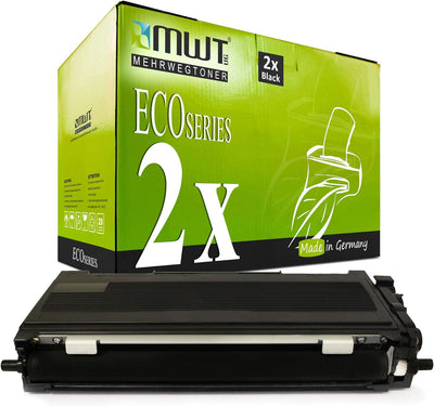 2X MWT XXL Toner kompatibel für Brother Fax 2820 2825 2920 P ML ersetzt TN2000 Black Schwarz TN-2000