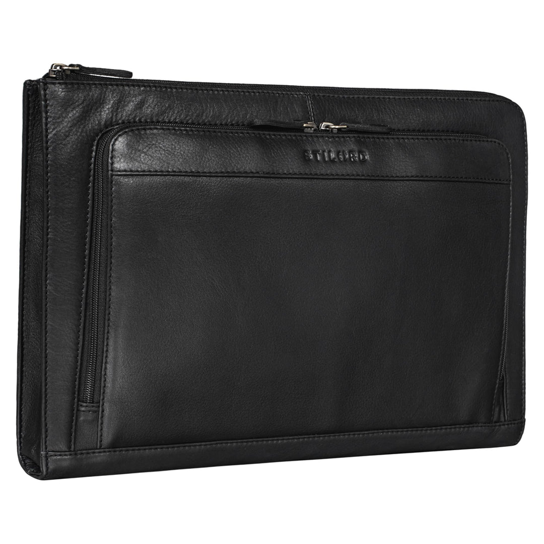 STILORD 'Murray' Laptophülle für MacBook 16 Zoll MacBooktasche Leder 15.6 Zoll Notebooktasche Sleeve