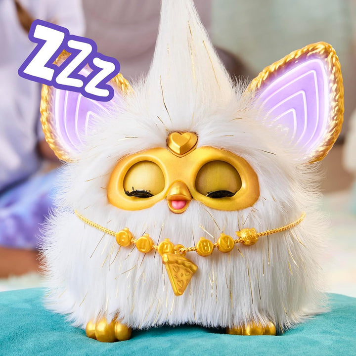 Hasbro Furby Gold Glam interaktives Plüschspielzeug