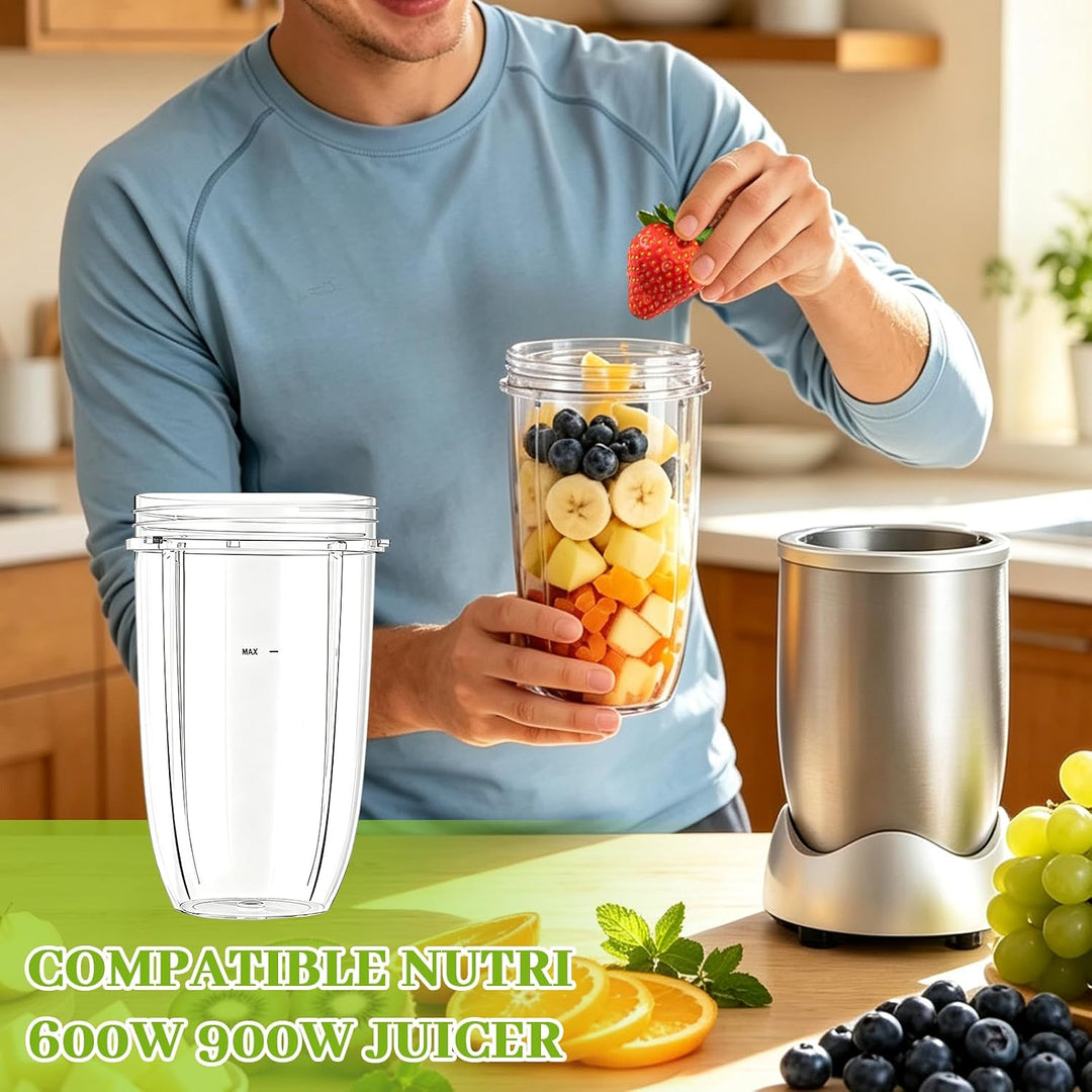 2-Pack 24Oz Ersatzbecher für Mixer 680ml, Mixer-Becher Ersatzteile Zubehör | Smoothie-Becher, Zubehö