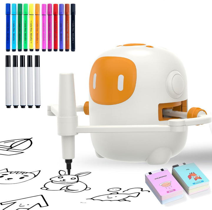 Zeichenroboter für Kinder Drawing Robot mit 150 Karten Interaction&17 Color Pens Malroboter für Kind