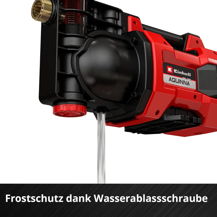 Einhell Akku-Gartenpumpe AQUINNA 18/30 F LED Power X-Change (18 V, maximal 3000 L/h Fördermenge, 2 A