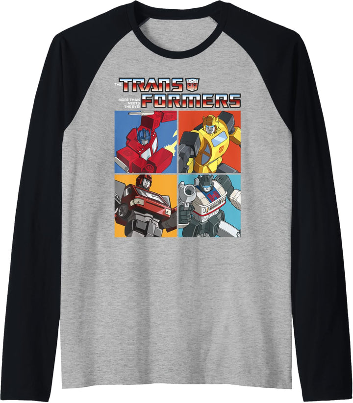 Transformers Retro Autobots Box Up Logo Raglan
