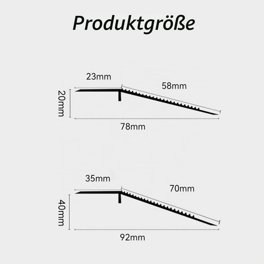 ZJIEX Übergangsprofil Höhenausgleich 20mm/ 40mm, Übergangsschiene Aluminium Übergangsleiste, Bodenp
