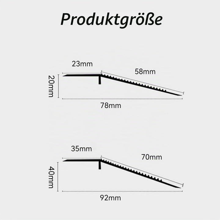 ZJIEX Übergangsprofil Höhenausgleich 20mm/ 40mm, Übergangsschiene Aluminium Übergangsleiste, Bodenp