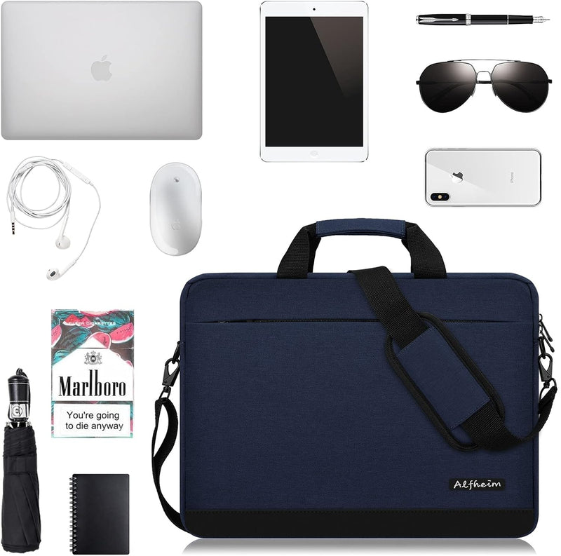 Alfheim Laptoptasche mit Schultergurt 15.6/16 Zoll Herren Damen Leichte Wasserdichte Weiche Computer